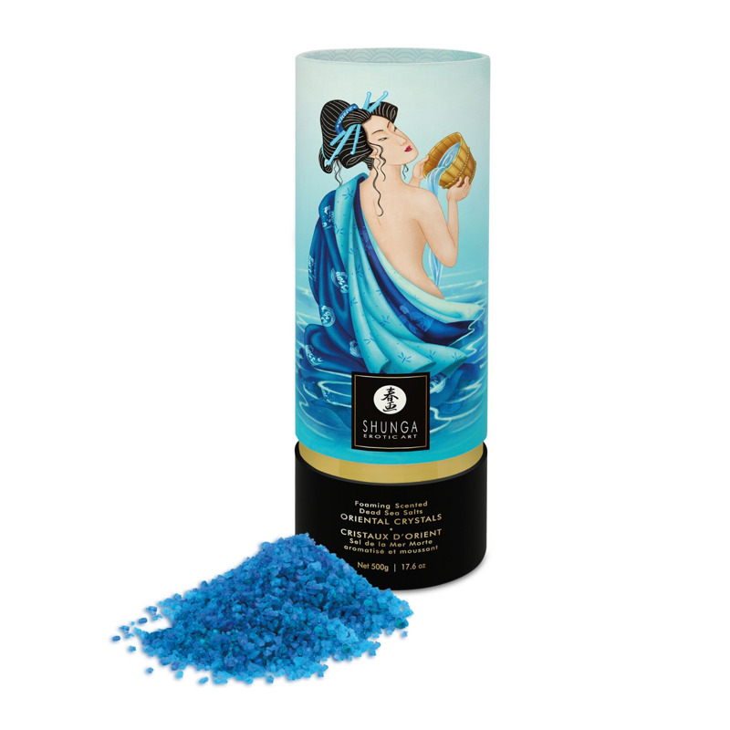 Пенящаяся соль для ванны Shunga Dead Sea salt Oriental Crystals — Ocean Temptations (500 г), соль Ме