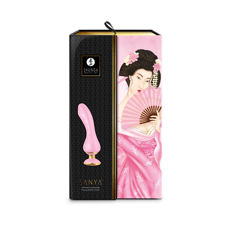 Вибратор для точки G Shunga Sanya Light Pink, гибкий ствол