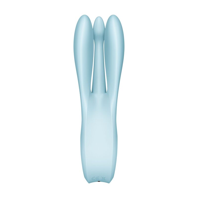 Клиторальный вибратор Satisfyer Threesome 1 Light Blue с тремя гибкими пальчиками