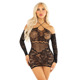 Платье Leg Avenue Seamless Off The Shoulder Mini Dress One Size, Black