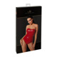 Корсет Noir Handmade F355 Red powerwetlook corset - L