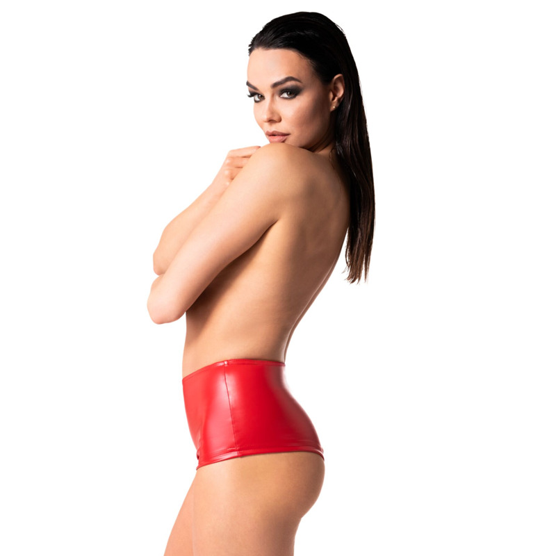 Шорты Noir Handmade F356 Red powerwetlook shorts - M