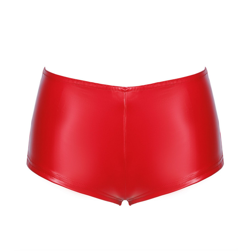 Шорты Noir Handmade F356 Red powerwetlook shorts - L