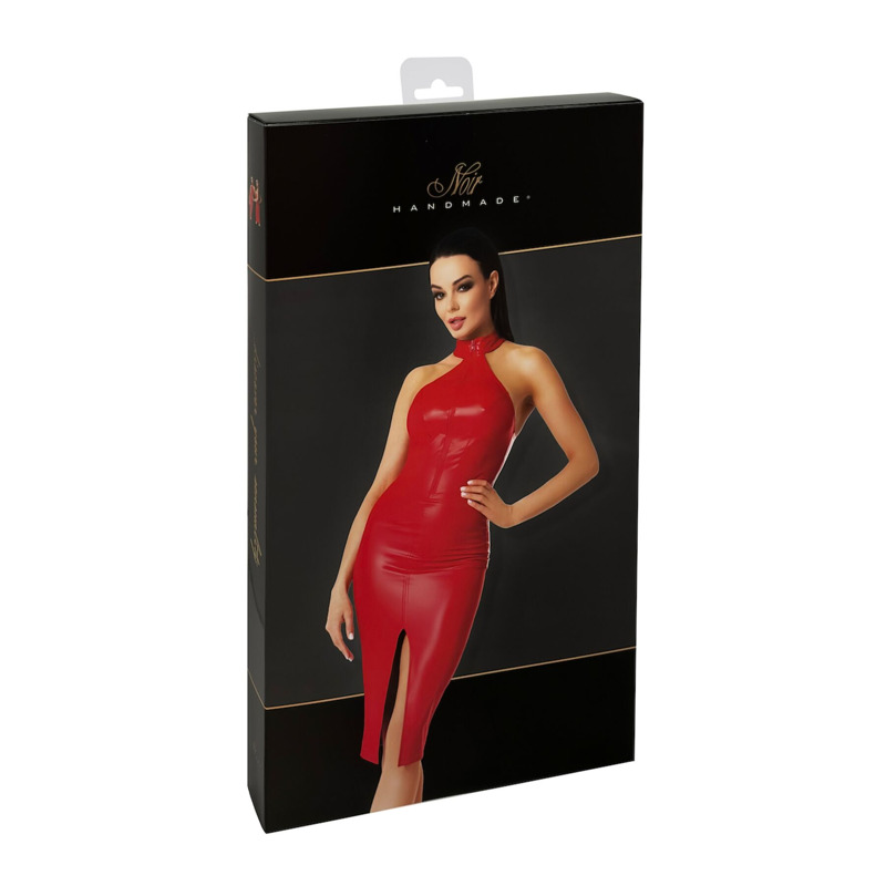Платье Noir Handmade F354 Red powerwetlook dress - S