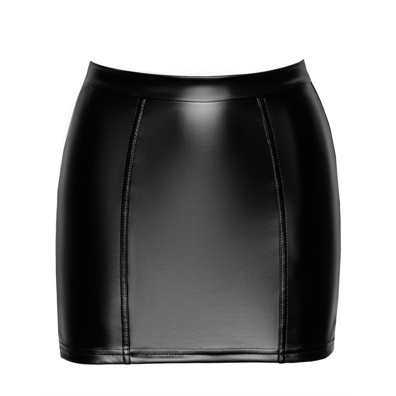 Юбка Noir Handmade F341 Powerwetlook and lace skirt - XXL