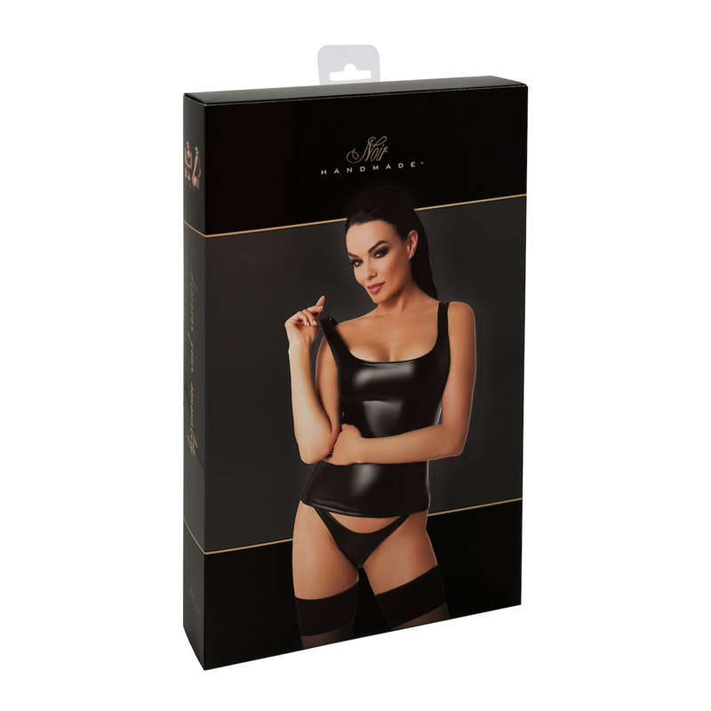 Топ Noir Handmade F346 Powerwetlook top - XL