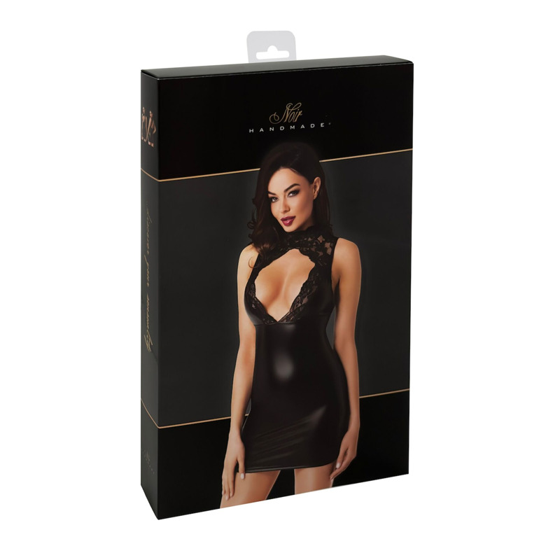 Платье Noir Handmade F343 Powerwetlook and lace mini skirt - XL