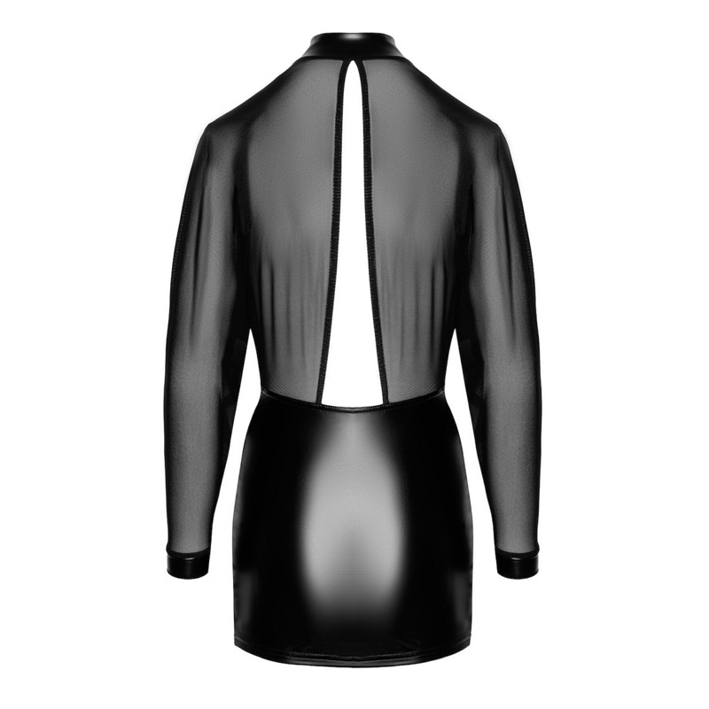 Платье Noir Handmade F348 Powerwetlook and tulle dress - XXL