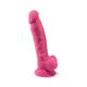 Фаллоимитатор SilexD Johnny Pink (MODEL 1 size 7in) Glow in the dark, двухслойный, силикон+Silexpan