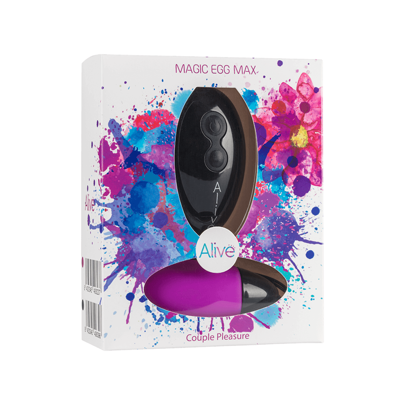 Мощное виброяйцо Alive Magic Egg MAX Violet с пультом ДУ