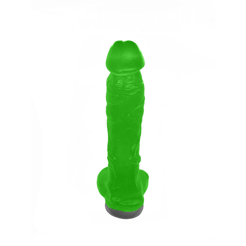 Крафтовое мыло-член с присоской Чистий Кайф Green size XL, натуральное
