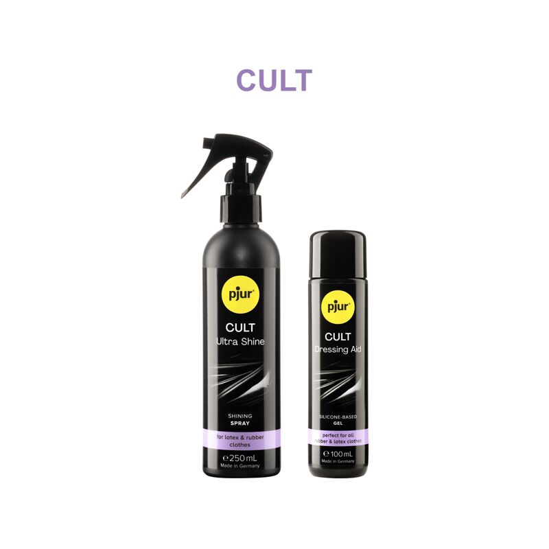 Смазка для латекса и резины pjur Cult 100 мл, для облегчения надевания фетиш-нарядов на тело