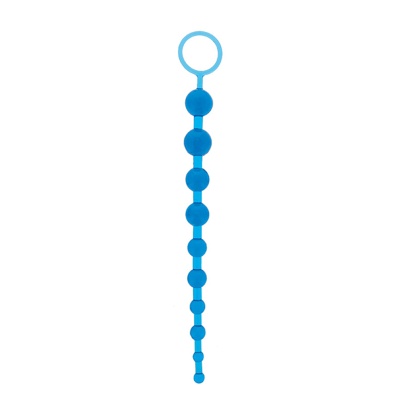 Анальная цепочка Oriental Jelly Butt Beads 10.5, BLUE