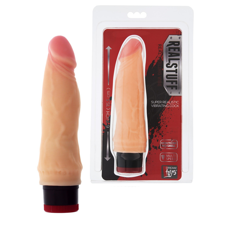 Вибромассажер реалистик Dream toys Real Stuff, телесный