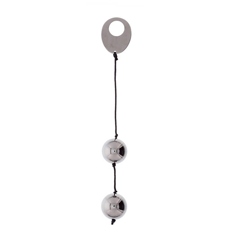 Металлические вагинальные шарики DOMINO METALLIC BALLS, SILVER