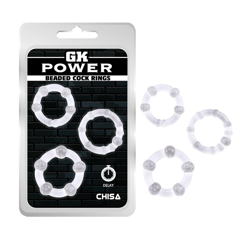 Набор колец Chisa GK Power Cock Rings, прозрачный