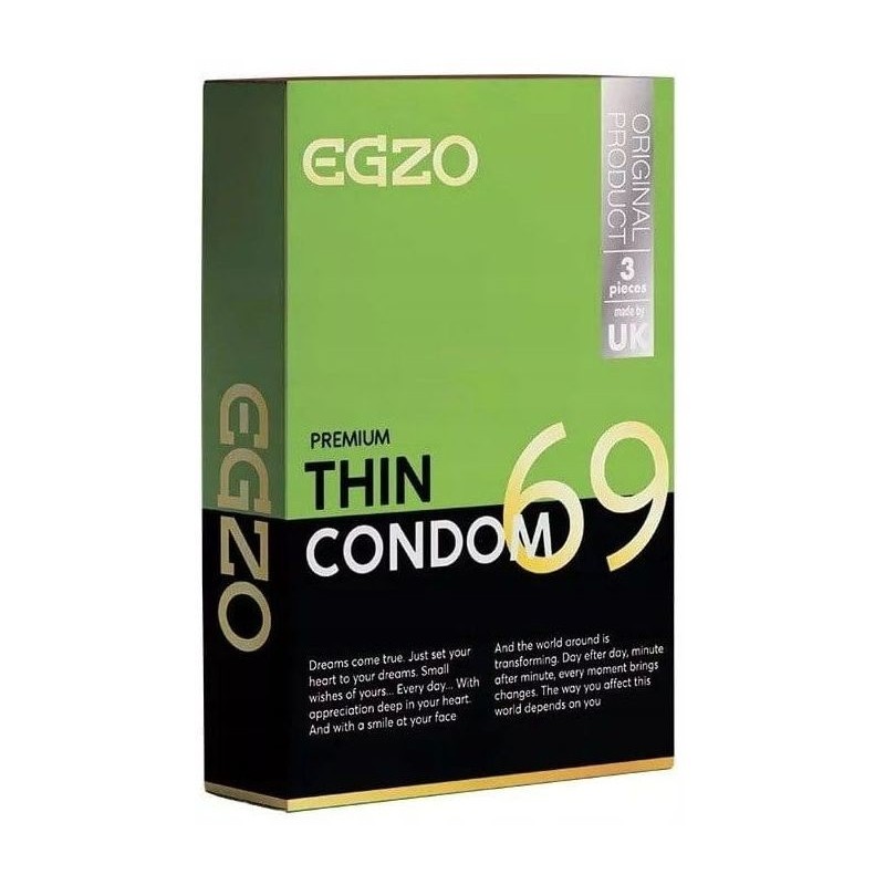Тонкие презервативы EGZO 