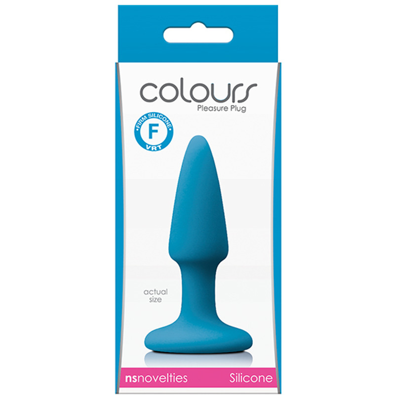 Анальная пробка COLOURS PLEASURES MINI PLUG BLUE