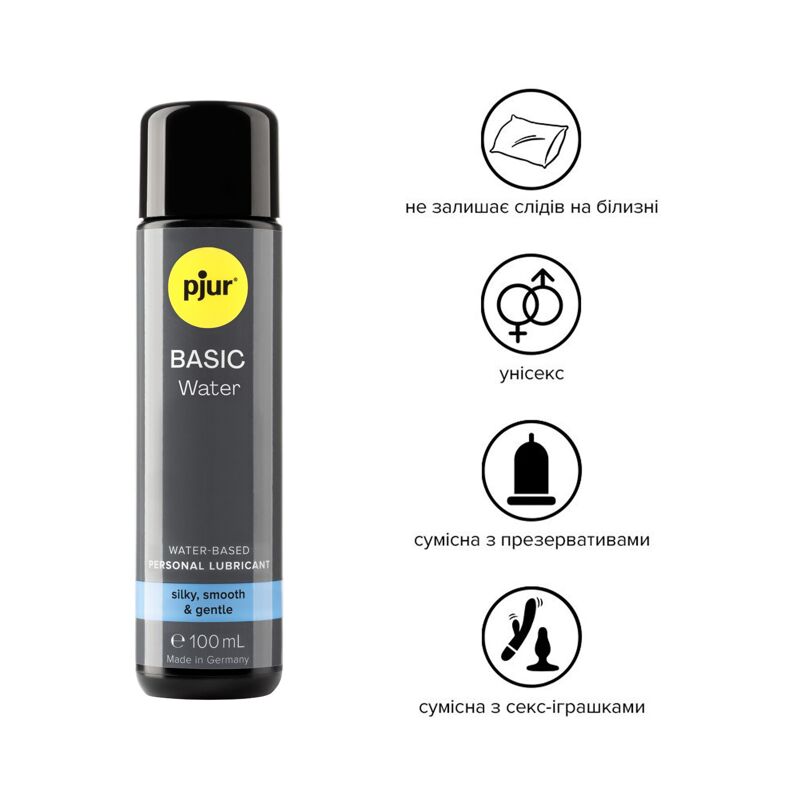 Смазка на водной основе pjur Basic waterbased 100 мл Смазка на водной основе pjur Basic waterbased 100 мл