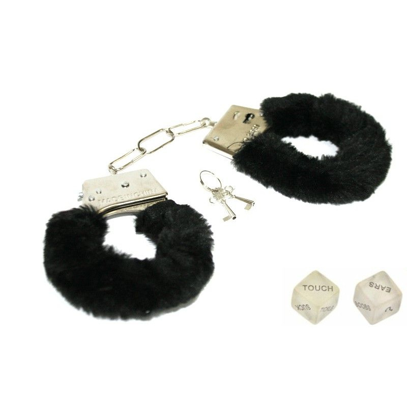 Наручники с кубиками Naughty Nights, Black