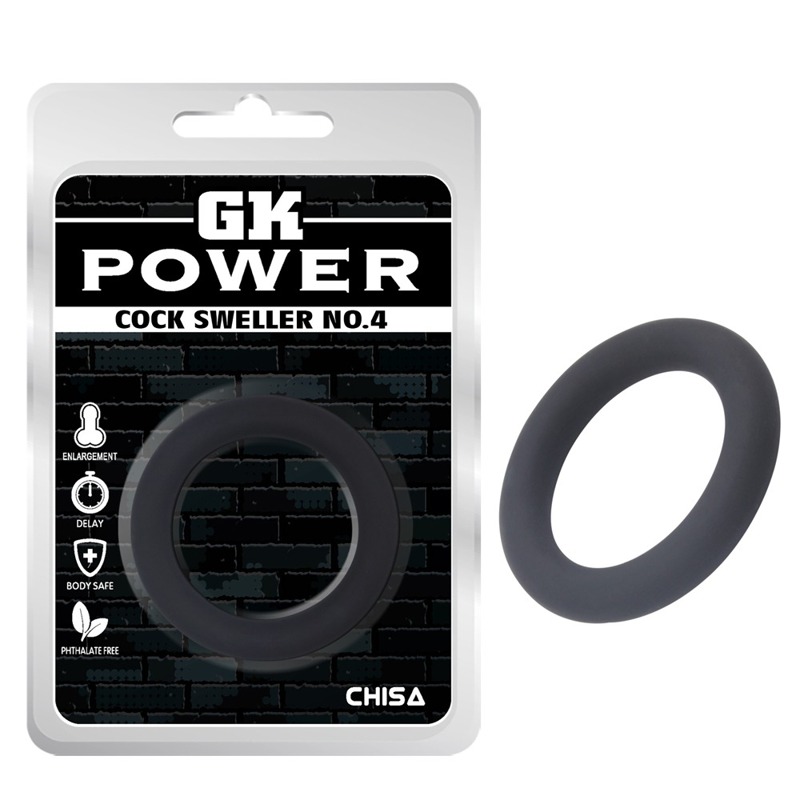 Кільце ерекційне Chisa GK Power Cock Sweller №4, чорне