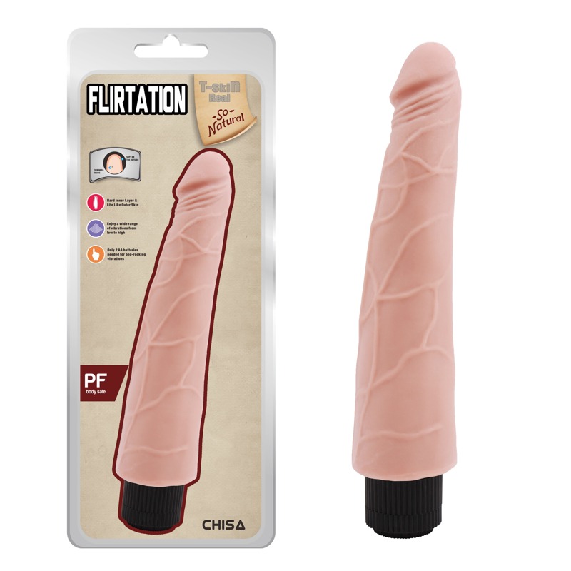 Вібромасажер із кібершкіри реалістичний Chisa T-skin ReaL Flirtation, тілесний Вібромасажер із кібершкіри реалістичний Chisa T-skin ReaL Flirtation, тілесний