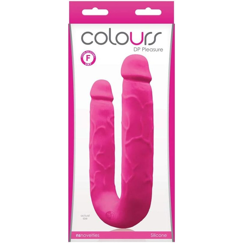 Двойной фаллоимитатор COLOURS DP PLEASURES PINK