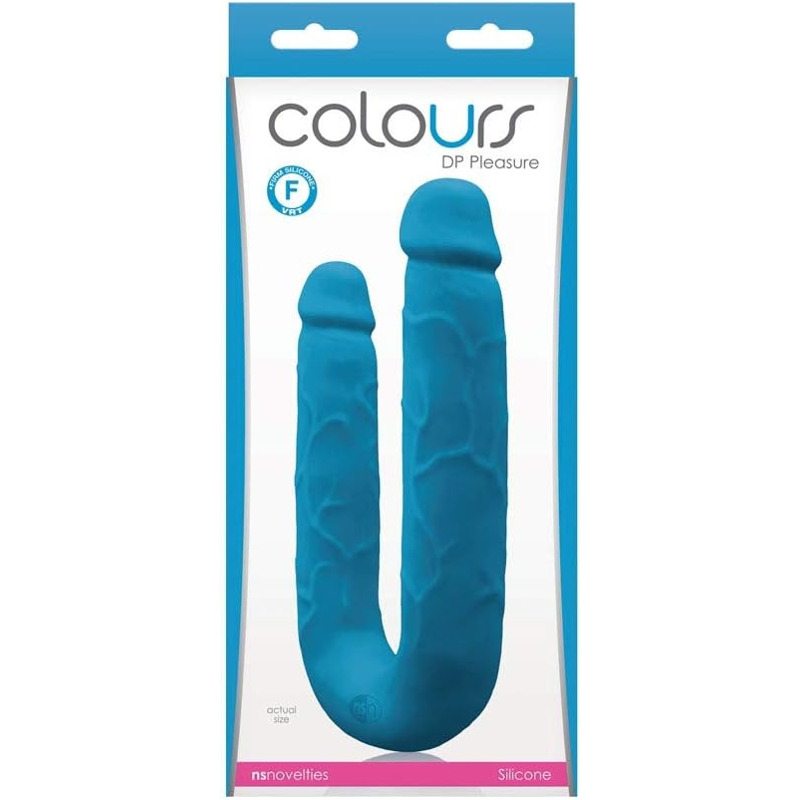 Двойной фаллоимитатор COLOURS DP PLEASURES BLUE