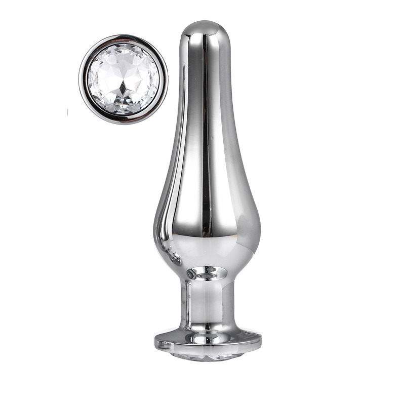 DT21825 Анальная пробка конической формы Dream Toys GLEAMING LOVE SILVER PLEASURE PLUG L