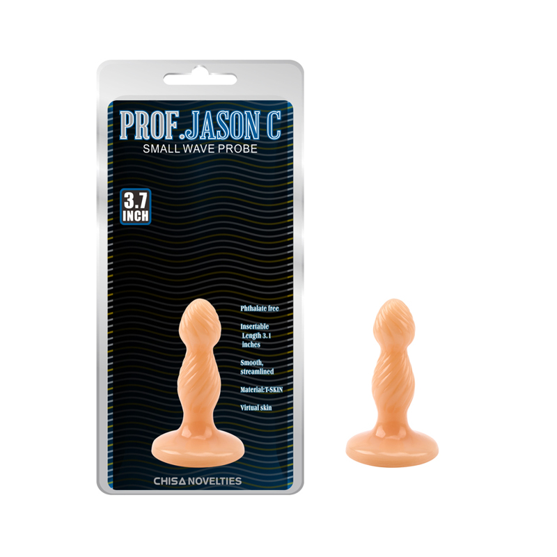 Пробка анальна рельєфна Chisa Prof.Jason C, бежева, S