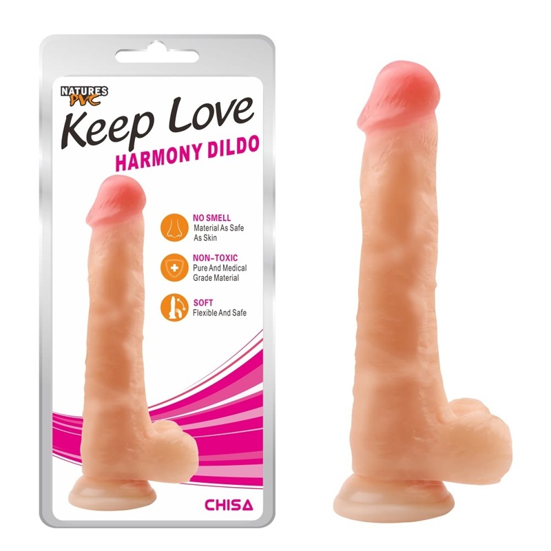Фалоімітатор Chisa Keep Love Harmony Dildo з мошонкою на присосці