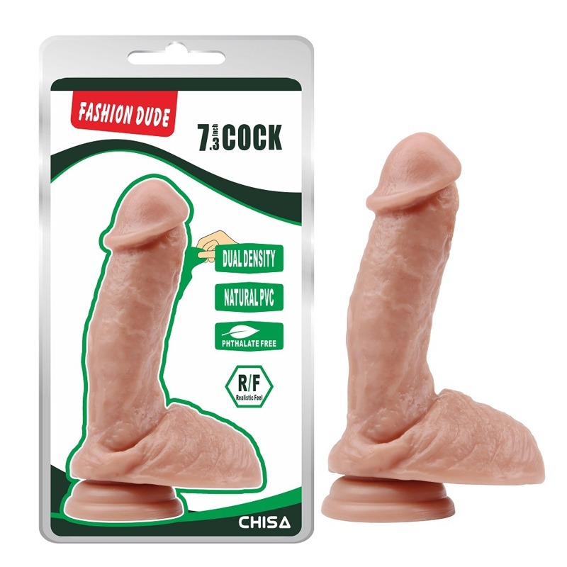 Фалоімітатор реалістичний Chisa Fashion Dude 7.3 Cock на присосці, бежевий