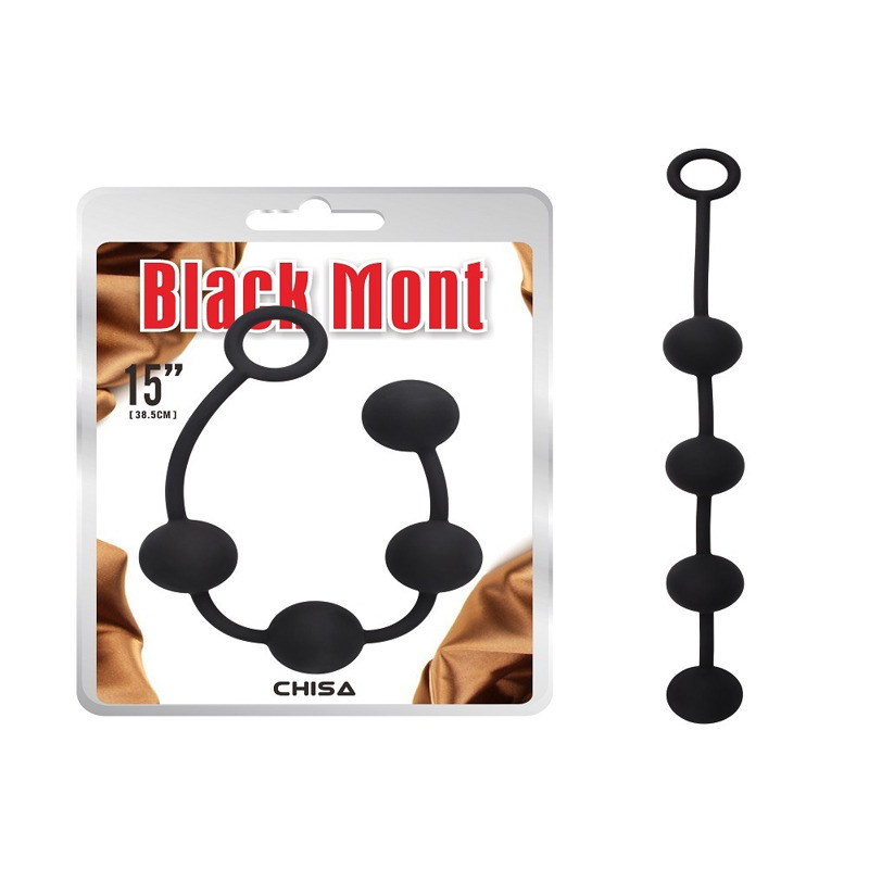 Анальні буси Chisa Black Mont Storm Beads чорні, M