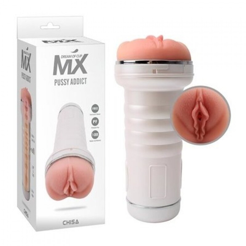 Мастурбатор Вагіна Chisa MX Pussy Addict у білій колбі