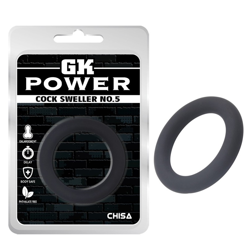Кільце ерекційне Chisa GK Power Cock Sweller №5, чорне