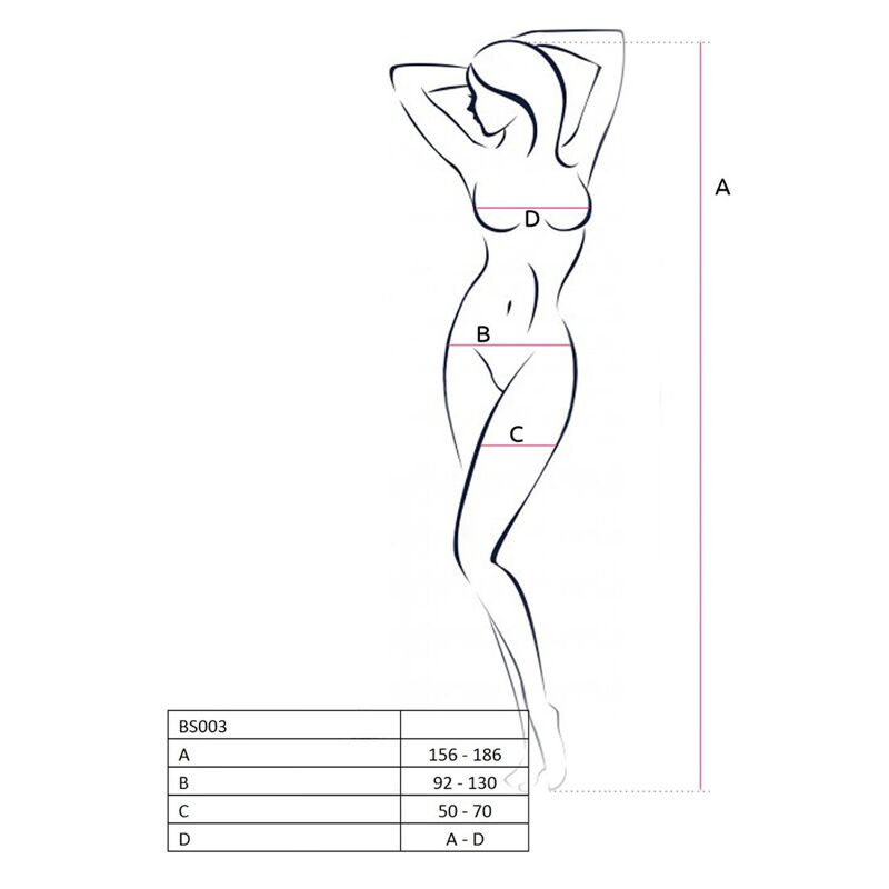 Бодистокинг Passion BS003 white, комбинезон, мелкая сеточка