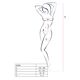 Бодистокинг Passion BS008 white, комбинезон, имитация чулок и пояса