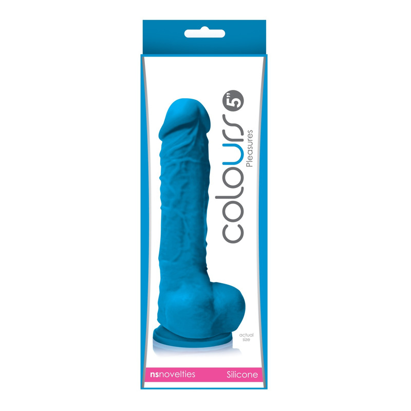 Фаллоимитатор силикон NS Novelties COLOURS PLEASURES 5INCH BLUE