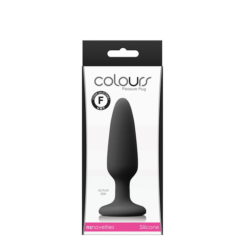 Анальная пробка силикон NS Novelties COLOURS PLEASURES SMALL PLUG BLACK