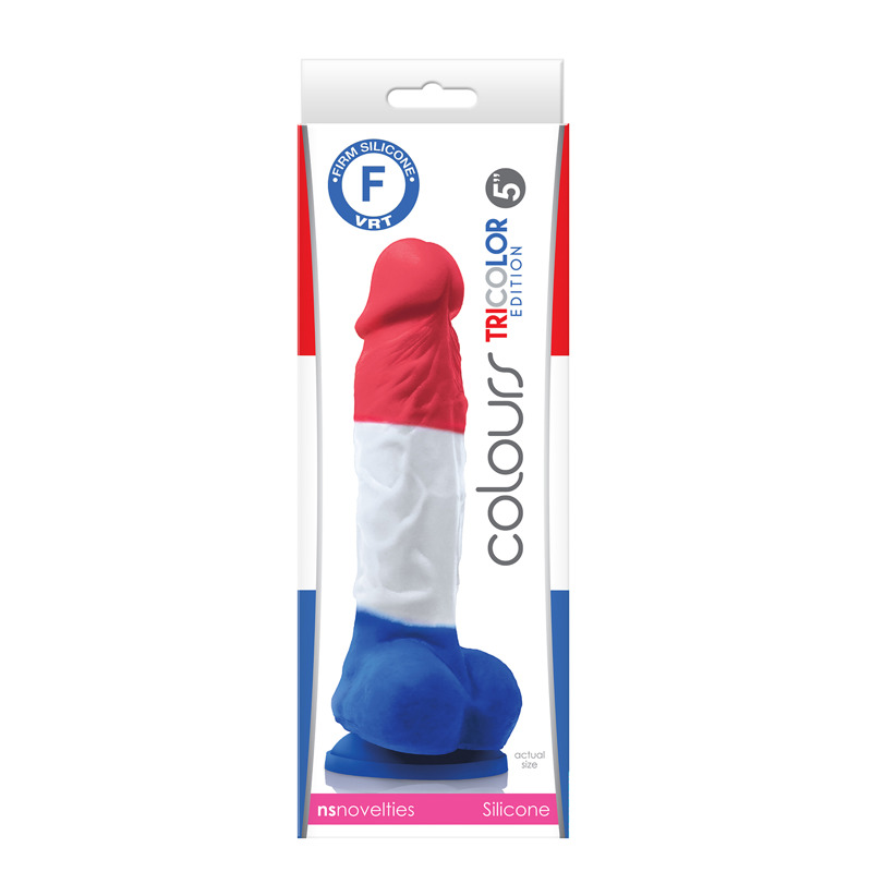 Фаллоимитатор силикон NS Novelties COLOURS PLEASURES TRICOLOR 5INCH DILDO