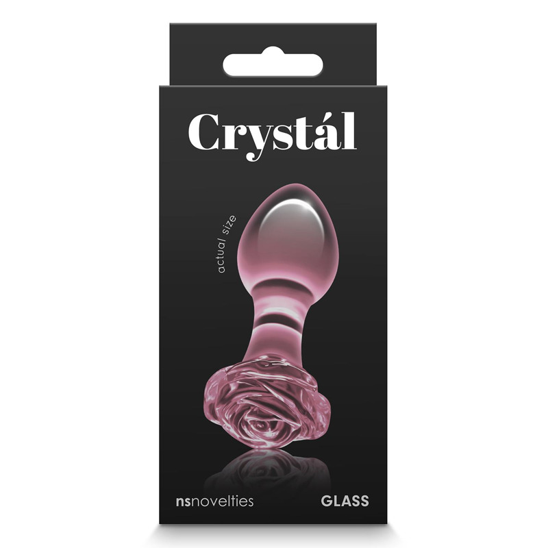 Стеклянная пробка NS Novelties CRYSTAL ROSE PINK