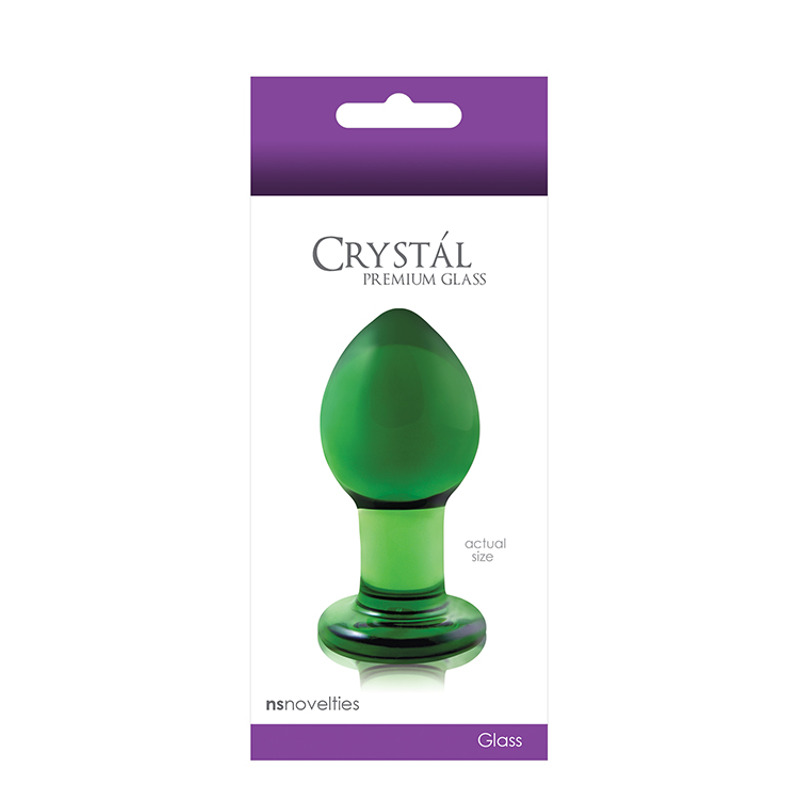Стеклянная пробка NS Novelties CRYSTAL MEDIUM GREEN