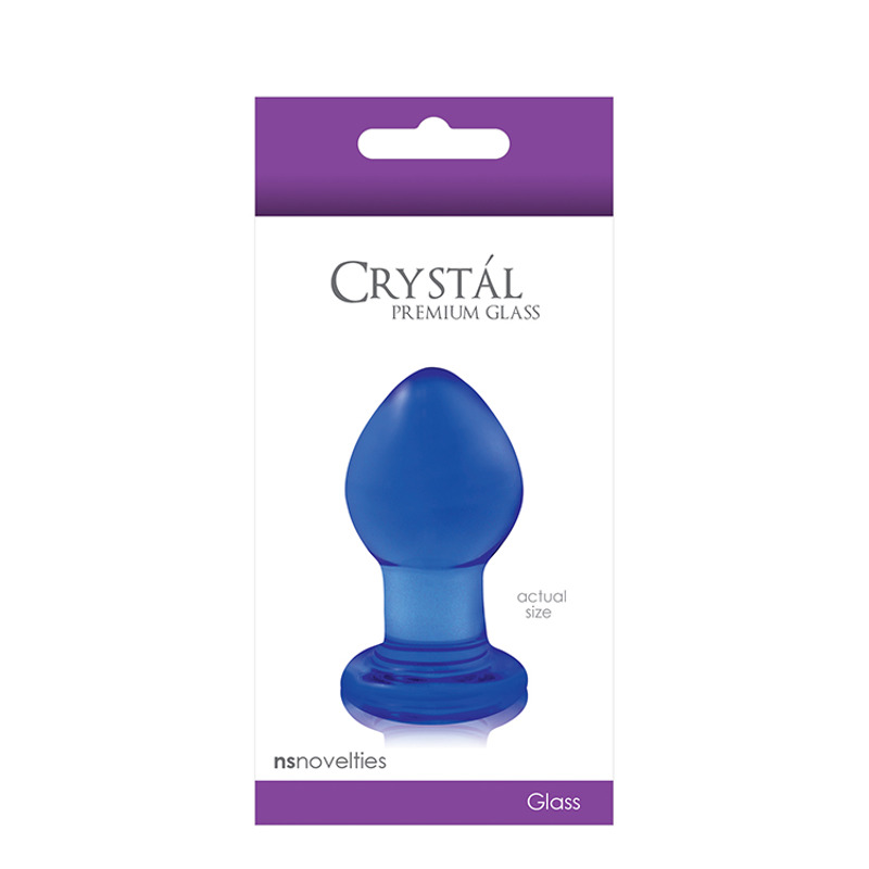 Стеклянная пробка NS Novelties CRYSTAL SMALL BLUE