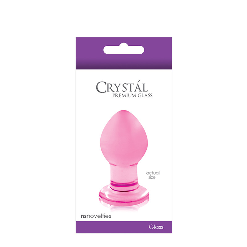 Стеклянная пробка NS Novelties CRYSTAL SMALL PINK
