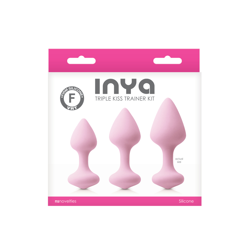 Набор анальных пробок NS Novelties INYA TRIPLE KISS TRAINER KIT PINK