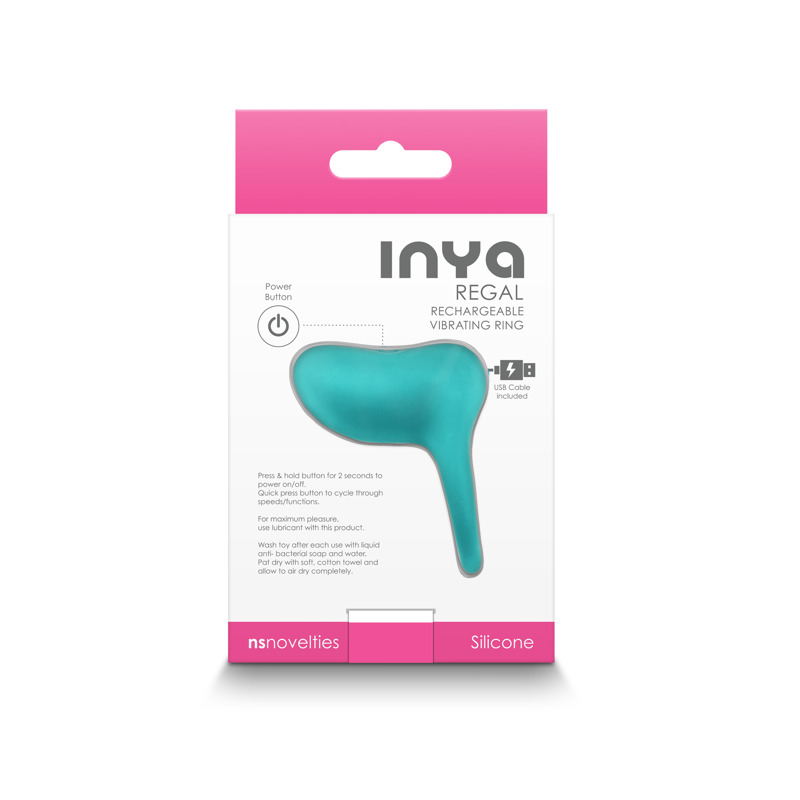 Виброкольцо NS Novelties INYA REGAL TEAL