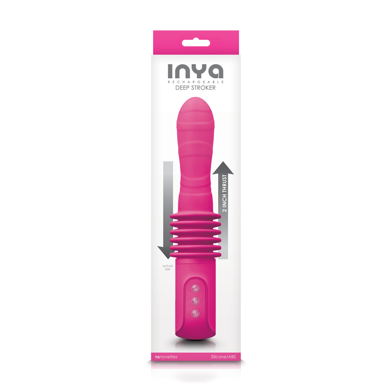 Вибратор с поступающими движениями INYA DEEP STROKER PINK