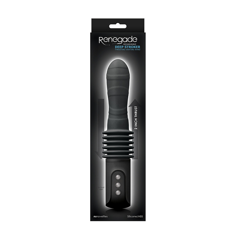 Вибратор с интенсивной вибрацией RENEGADE DEEP STROKER BLACK