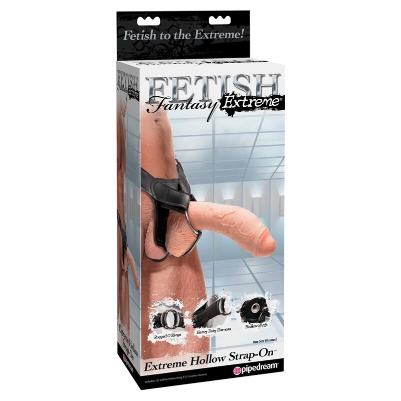 Фаллопротез реалистичный гигантский Pipedream Fetish Fantasy Extreme, бежевый