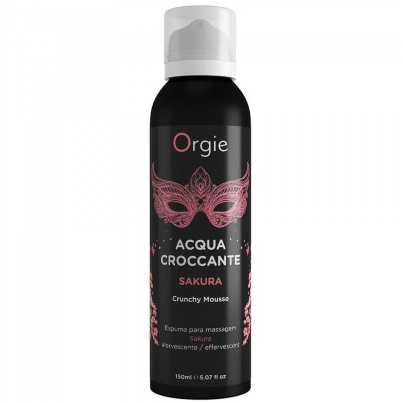 Шипучая увлажняющая пенка для массажа Acqua Crocante, Аромат: сакура, Orgie